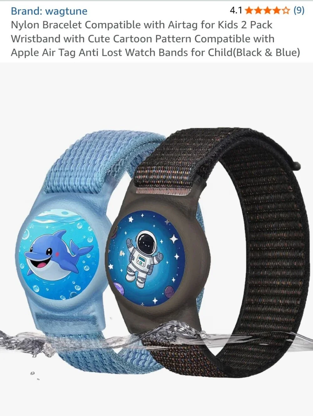 Apple AirTag Two Pack with Colorful Silicone Charms and Strap Holders For Kids